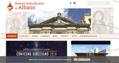Desktop Screenshot of diocesidialbano.it