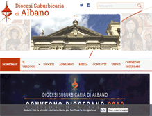 Tablet Screenshot of diocesidialbano.it